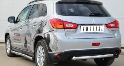 17 549 р. Одинарная защита заднего бампера из трубы диаметром 63 мм SLITKOFF Mitsubishi ASX 1-ый рестайлинг (2013-2016)  с доставкой в г. Королёв. Увеличить фотографию 4