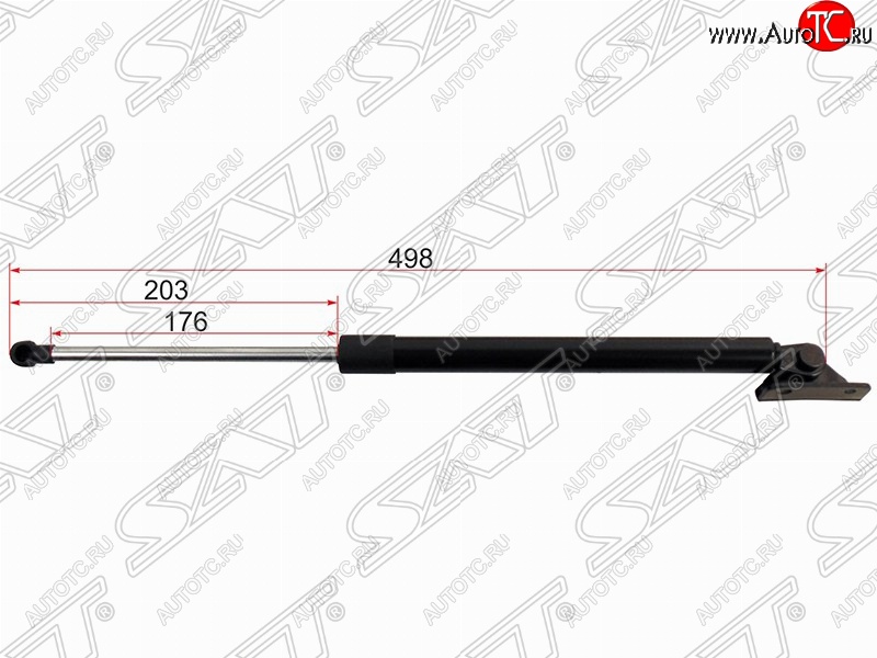 899 р. Правый упор крышки багажника SAT (L498 mm)  Mitsubishi ASX (2010-2024) дорестайлинг, 1-ый рестайлинг, 2-ой рестайлинг, 3-ий рестайлинг  с доставкой в г. Королёв