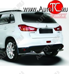 7 109 р. Защита заднего бампера уголки d42 Souz-96 Mitsubishi ASX 1-ый рестайлинг (2013-2016)  с доставкой в г. Королёв