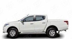 Защита порогов из круглой трубы диаметром 76 мм (рестайлинг) Russtal Mitsubishi L200 5 KK,KL дорестайлинг (2015-2019)