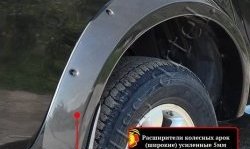 27 849 р. Накладки на колёсные арки RA (усиленные)  Mitsubishi L200  4 (2006-2014)  дорестайлинг (Плверхность глянец (подд окраску), Неокрашенные)  с доставкой в г. Королёв. Увеличить фотографию 3