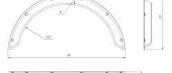 Универсальные арки New School (50 мм) Volkswagen Polo 5 седан дорестайлинг (2009-2015) ()