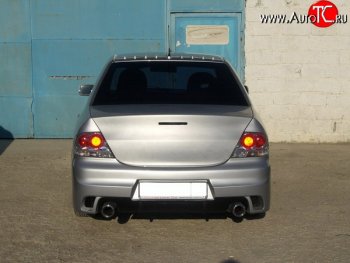 18 499 р. Задний бампер INGS Extreem Mitsubishi Lancer 9 1-ый рестайлинг седан (2003-2005) (Неокрашенный)  с доставкой в г. Королёв. Увеличить фотографию 4