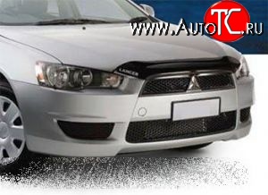 3 499 р. Дефлектор капота NovLine (короткий) Mitsubishi Lancer 10 седан дорестайлинг (2007-2010)  с доставкой в г. Королёв