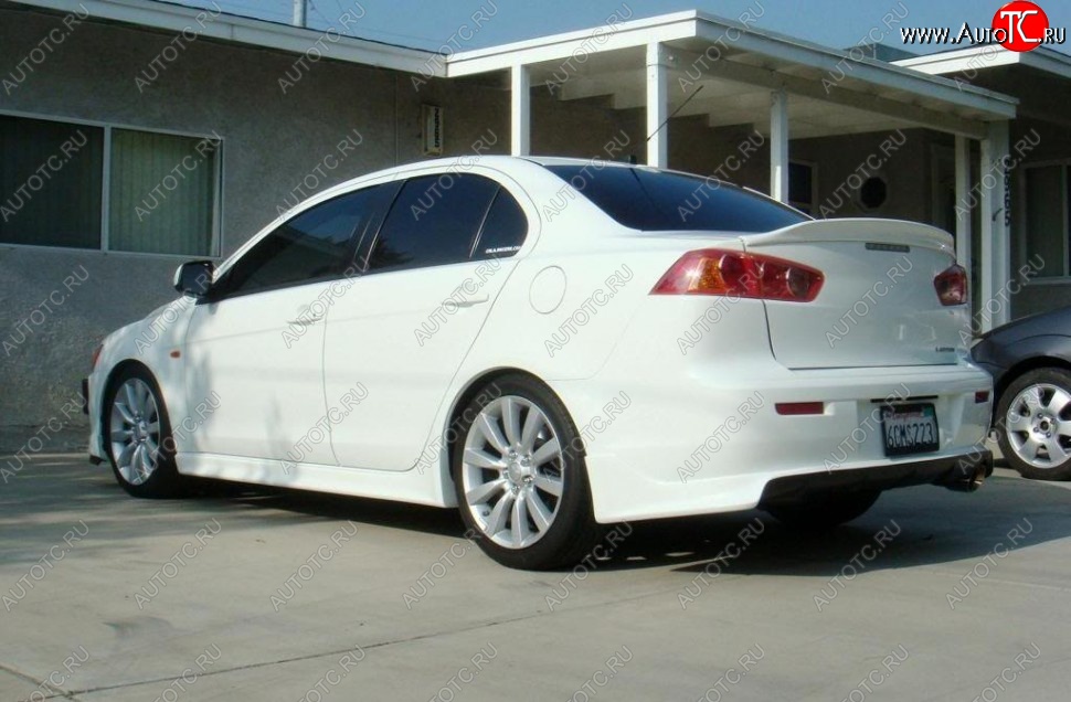 4 149 р. Лип спойлер DUCKBILL Mitsubishi Lancer CY седан дорестайлинг (2007-2010) (Неокрашенный)  с доставкой в г. Королёв