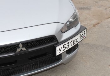 1 999 р. Воздуховоды радиатора в передний бампер Квадрат Mitsubishi Lancer 10 седан дорестайлинг (2007-2010) (Неокрашенные)  с доставкой в г. Королёв. Увеличить фотографию 2