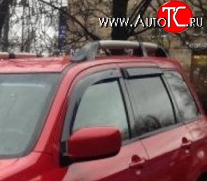 999 р. Комплект дефлекторов окон (ветровиков) 4 шт. Russtal Mitsubishi Outlander CU (2003-2009)  с доставкой в г. Королёв