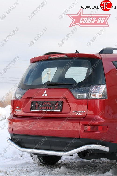 10 799 р. Защита заднего бампера Souz-96 (d60) Mitsubishi Outlander XL (CW)  рестайлинг (2010-2013)  с доставкой в г. Королёв