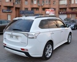 4 799 р. Боковые накладки на задний бампер BROOMER Design Mitsubishi Outlander GF дорестайлинг (2012-2014) (Неокрашенная)  с доставкой в г. Королёв. Увеличить фотографию 2