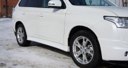 6 199 р. Пороги накладки Broomer Design  Mitsubishi Outlander  GF (2012-2014) дорестайлинг (Неокрашенные)  с доставкой в г. Королёв. Увеличить фотографию 3