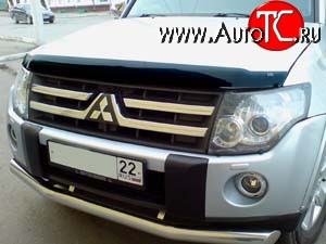 3 089 р. Дефлектор капота NovLine Mitsubishi Pajero 4 V90 дорестайлинг (2006-2011)  с доставкой в г. Королёв