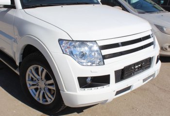 32 999 р. Бампер передний Broomer Design Mitsubishi Pajero 4 V90 дорестайлинг (2006-2011) (Неокрашенный)  с доставкой в г. Королёв. Увеличить фотографию 2