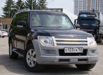 32 999 р. Бампер передний Broomer Design Mitsubishi Pajero 4 V90 дорестайлинг (2006-2011) (Неокрашенный)  с доставкой в г. Королёв. Увеличить фотографию 3