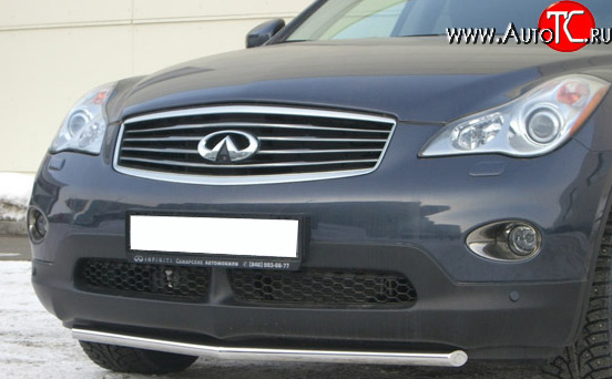 14 399 р. Защита переднего бампера (Ø42 мм, нержавейка) SLITKOFF INFINITI EX35 J50 (2007-2013)  с доставкой в г. Королёв