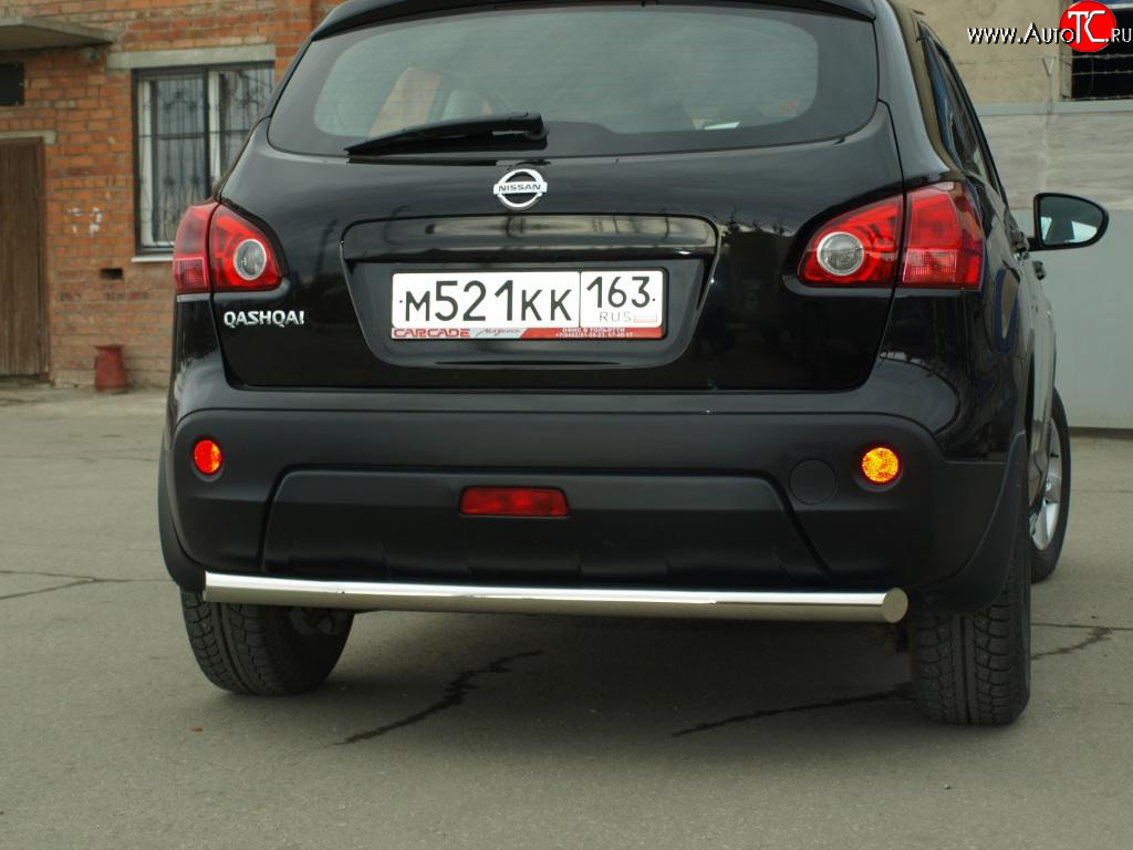 6 149 р. Защита заднего бампера 63,5 мм Nissan Qashqai 1 дорестайлинг (2007-2010)  с доставкой в г. Королёв