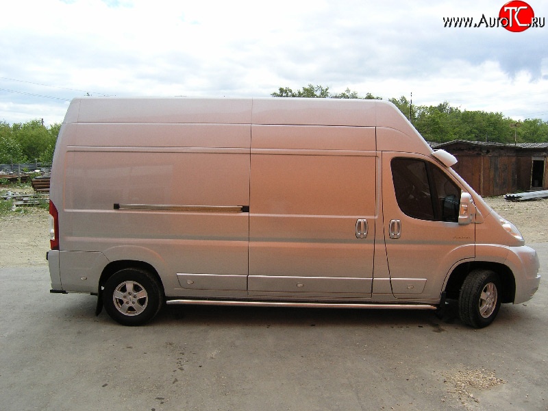 21 399 р. Защита порогов Russtal Fiat Ducato 250 (2006-2014) (Защита порогов с со скосами на торцах (вариант 1))  с доставкой в г. Королёв