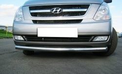 Одинарная защита переднего бампера SLITKOFF 76 мм Hyundai Starex/Grand Starex/H1 TQ рестайлинг (2014-2018)