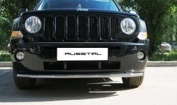 8 249 р. Одинарная защита переднего бампера Russtal 42 мм Jeep Liberty KJ дорестайлинг (2001-2004)  с доставкой в г. Королёв. Увеличить фотографию 2