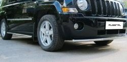 8 249 р. Одинарная защита переднего бампера Russtal 42 мм Jeep Liberty KJ дорестайлинг (2001-2004)  с доставкой в г. Королёв. Увеличить фотографию 3