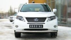 16 299 р. Одинарная защита переднего бампера SLITKOFF диаметром 76 мм Lexus RX270 AL10 дорестайлинг (2010-2012)  с доставкой в г. Королёв. Увеличить фотографию 2