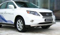 16 299 р. Одинарная защита переднего бампера SLITKOFF диаметром 76 мм Lexus RX270 AL10 дорестайлинг (2010-2012)  с доставкой в г. Королёв. Увеличить фотографию 3