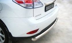 15 999 р. Защита заднего бампера (Ø76 мм, нержавейка) SLITKOFF Lexus RX350 AL10 дорестайлинг (2008-2012)  с доставкой в г. Королёв. Увеличить фотографию 1