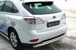 18 999 р. Защита заднего бампера (Ø76 и 42 мм, нержавейка) SLITKOFF Lexus RX350 AL10 дорестайлинг (2008-2012)  с доставкой в г. Королёв. Увеличить фотографию 3