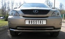 14 949 р. Защита переднего бампера (2 трубыØ63 и 42 мм, нержавейка) SLITKOFF  Lexus RX300  XU30 - RX350  XU30  с доставкой в г. Королёв. Увеличить фотографию 2