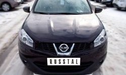 16 899 р. Одинарная защита переднего бампера SLITKOFF диаметром 63 мм Nissan Qashqai +2 1 J10 дорестайлинг (2008-2010)  с доставкой в г. Королёв. Увеличить фотографию 2