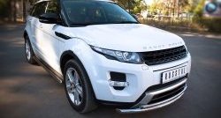 20 999 р. Защита переднего бампера (Dynamic, 2 трубыØ63 и 42 мм, нержавейка) SLITKOFF  Land Rover Range Rover Evoque  1 L538 (2011-2015) дорестайлинг 3 дв., дорестайлинг 5 дв.  с доставкой в г. Королёв. Увеличить фотографию 2