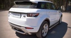 15 349 р. Защита заднего бампера (Ø76 мм, нержавейка, Dynamic) SLITKOFF Land Rover Range Rover Evoque 1 L538 дорестайлинг 5 дв. (2011-2015)  с доставкой в г. Королёв. Увеличить фотографию 2