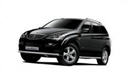 Защита порогов из трубы Ø63 Petroil Tuning SSANGYONG Kyron дорестайлинг (2005-2007)  (Нержавеющая полированная сталь)