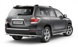 7 799 р. Защита порогов Petroil Tuning из круглой трубы диаметром 63 мм Toyota Highlander XU40 рестайлинг (2010-2013)  с доставкой в г. Королёв. Увеличить фотографию 2