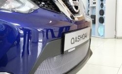 1 539 р. Сетка на бампер Russtal (хром) Nissan Qashqai 2 J11 рестайлинг (2017-2022)  с доставкой в г. Королёв. Увеличить фотографию 2