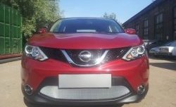 1 539 р. Сетка на бампер Russtal (хром) Nissan Qashqai 2 J11 рестайлинг (2017-2022)  с доставкой в г. Королёв. Увеличить фотографию 3