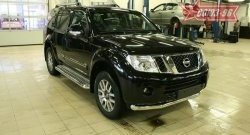 17 639 р. Защита переднего бампера одинарная Souz-96 (d76) Nissan Pathfinder R51 рестайлинг (2009-2014)  с доставкой в г. Королёв. Увеличить фотографию 2