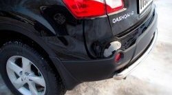 15 249 р. Одинарная защита заднего бампера из трубы диаметром 63 мм SLITKOFF Nissan Qashqai +2 1 J10 рестайлинг (2010-2014)  с доставкой в г. Королёв. Увеличить фотографию 2