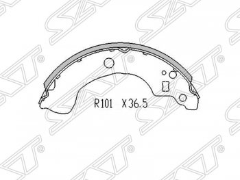 Колодки тормозные SAT (задние)  Almera  N16, Bluebird Sylphy  седан, Primera ( седан,  2 седан,  2 универсал)