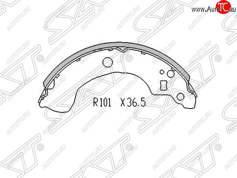 1 169 р. Колодки тормозные SAT (задние)  Nissan Almera  N16 - Primera ( седан,  2 седан,  2 универсал)  с доставкой в г. Королёв