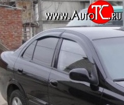 1 999 р. Дефлекторы окон (ветровики) Novline 4 шт. Nissan Almera G15 седан (2012-2019)  с доставкой в г. Королёв