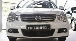 2 089 р. Защитная сетка решетки переднего бампера РА Nissan Almera G15 седан (2012-2019)  с доставкой в г. Королёв. Увеличить фотографию 2