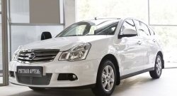 2 089 р. Защитная сетка решетки переднего бампера РА Nissan Almera G15 седан (2012-2019)  с доставкой в г. Королёв. Увеличить фотографию 3