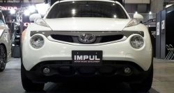 5 249 р. Решётка радиатора Impul Nissan Juke 1 YF15 дорестайлинг (2010-2014) (Неокрашенная)  с доставкой в г. Королёв. Увеличить фотографию 2