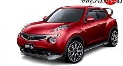 5 249 р. Решётка радиатора Impul Nissan Juke 1 YF15 дорестайлинг (2010-2014) (Неокрашенная)  с доставкой в г. Королёв. Увеличить фотографию 7