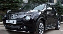 23 949 р. Защита порогов SLITKOFF из круглой трубы диаметром 63 мм (4x4)  Nissan Juke  1 YF15 (2010-2014) дорестайлинг  с доставкой в г. Королёв. Увеличить фотографию 2