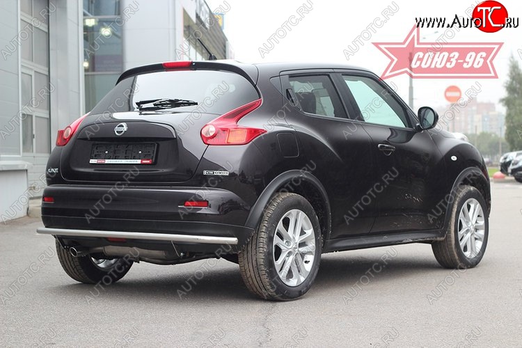 13 364 р. Защита заднего бампера 4x4 Souz-96 Premium (d42) Nissan Juke 1 YF15 дорестайлинг (2010-2014)  с доставкой в г. Королёв