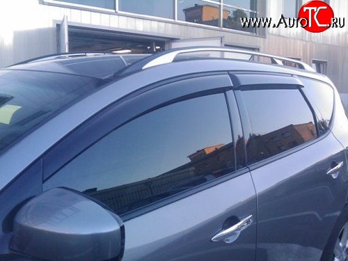 2 499 р. Дефлекторы окон (ветровики) Novline 4 шт Nissan Murano 2 Z51 дорестайлинг (2008-2011)  с доставкой в г. Королёв