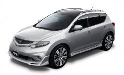 22 749 р. Комплект порогов Impul Nissan Murano 2 Z51 рестайлинг (2010-2016) (Неокрашенные)  с доставкой в г. Королёв. Увеличить фотографию 9