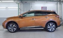 21 999 р. Защита порогов из круглой трубы диаметром 63 мм SLITKOFF  Nissan Murano  3 Z52 (2015-2024) дорестайлинг, рестайлинг  с доставкой в г. Королёв. Увеличить фотографию 2