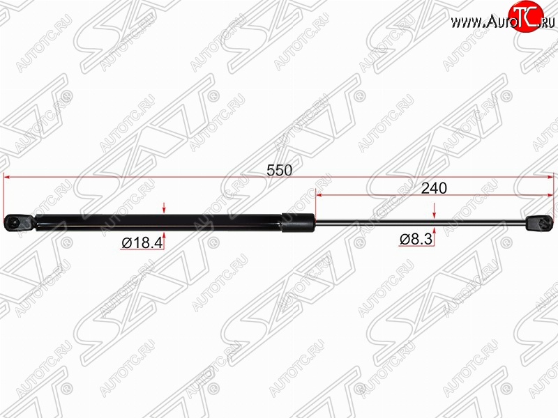 769 р. Газовый упор крышки багажника SAT  Nissan Murano  1 Z50 (2002-2009)  с доставкой в г. Королёв